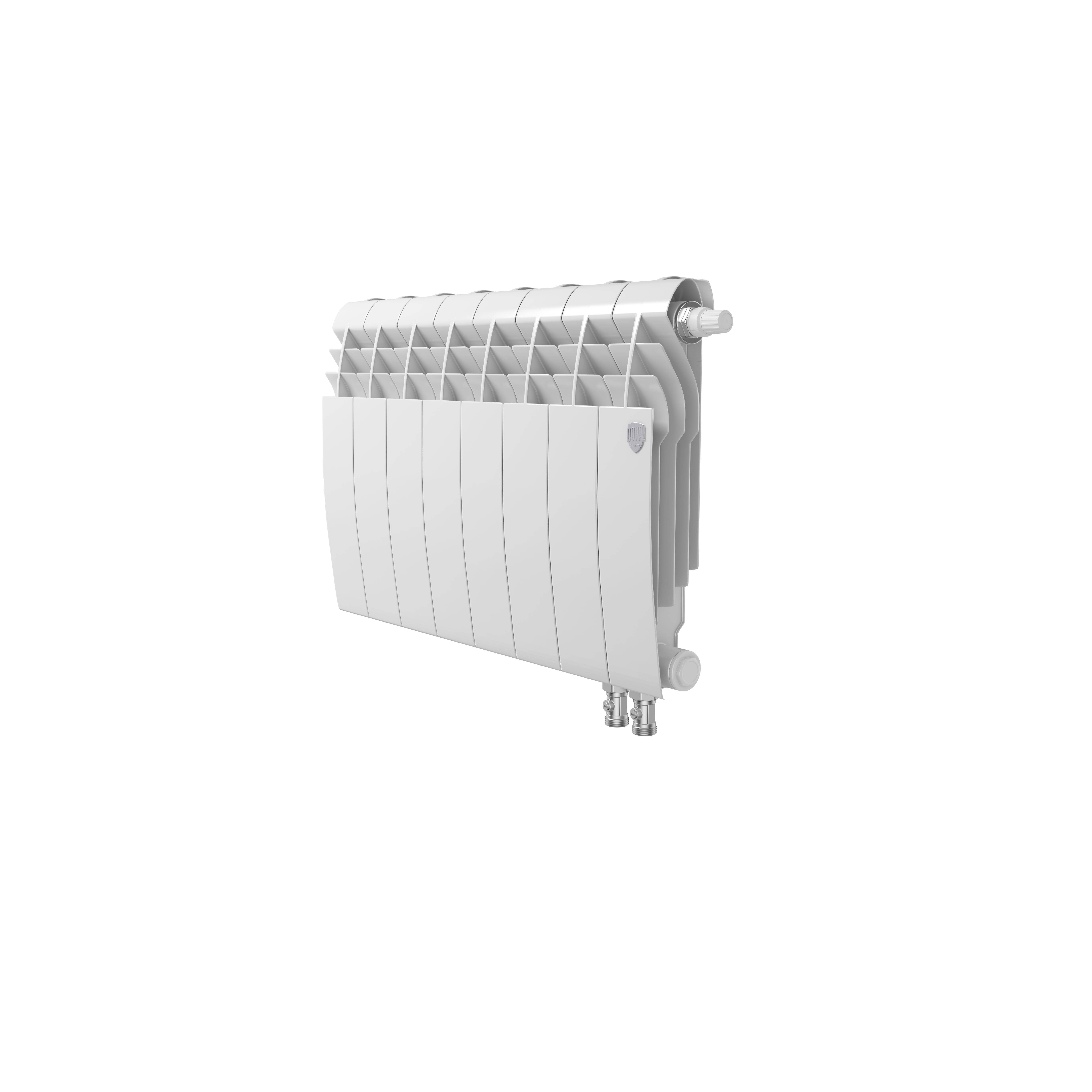 Радиатор биметаллический Royal Thermo BiLiner 350 8 секций VR Bianco Traffico НС-1196730