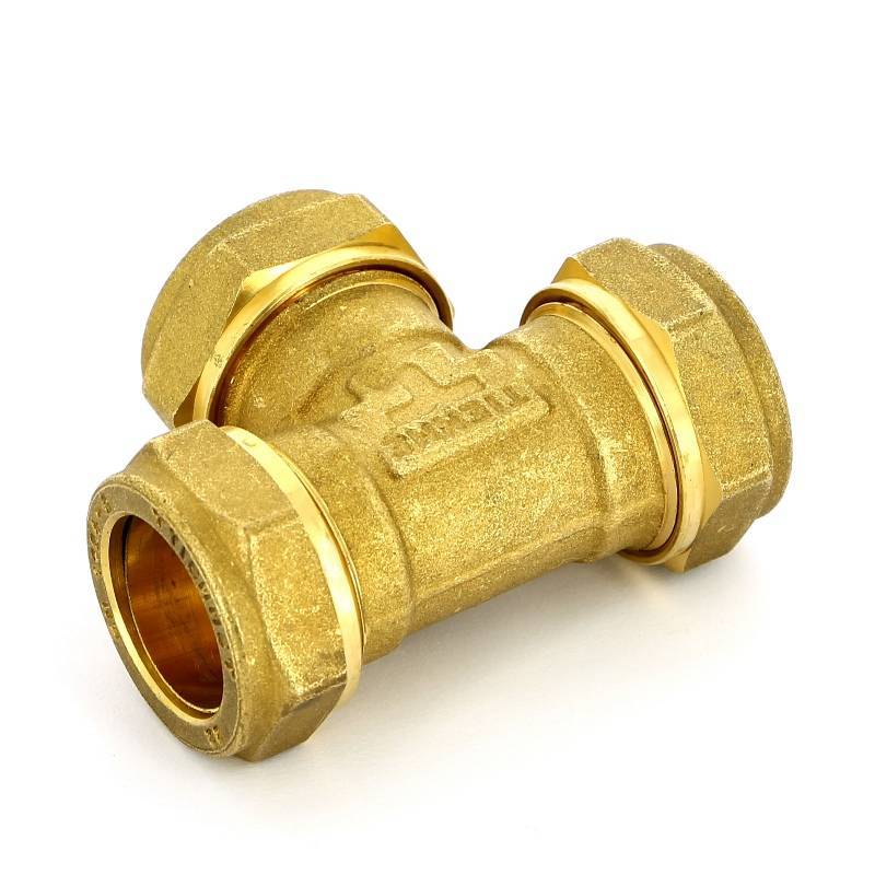 Тройник обжимной Tiemme 22х22х22 мм 1000013