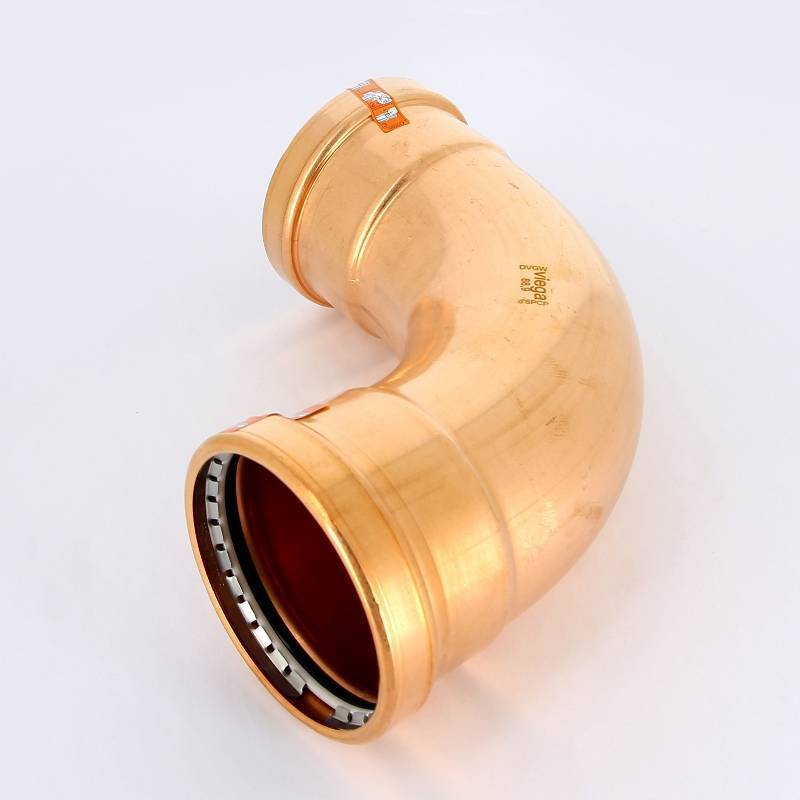 Отвод пресс медный Viega Profipress XL 88.9 мм 90° 476854