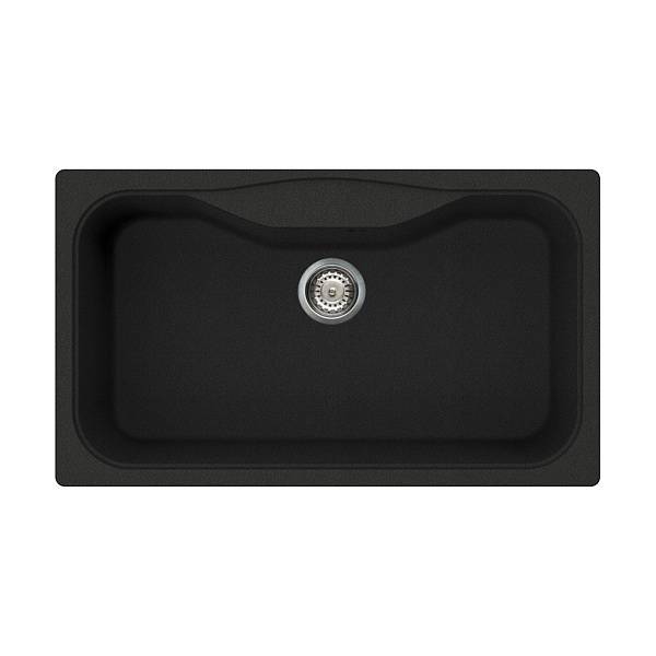 Кухонная мойка Omoikiri Maru 86-BL Tetogranit 86x50 см черный 4993138