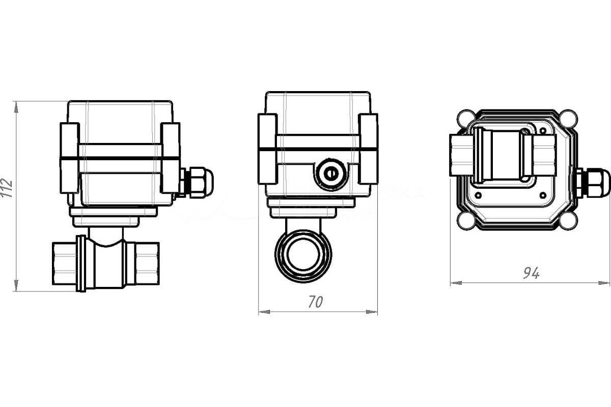 Система защиты от протечек Gidrolock Wi-Fi Bugatti 1/2 11374