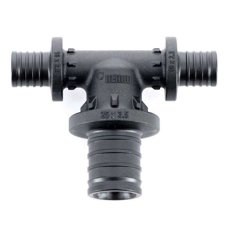 Тройник редукционный REHAU Rautitan PX 25x16x16 мм 11600821001