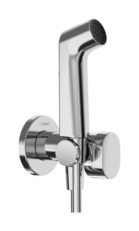 Гигиенический душ Hansgrohe Bidette S 1jet EcoSmart со шлангом и держателем хром 29232000