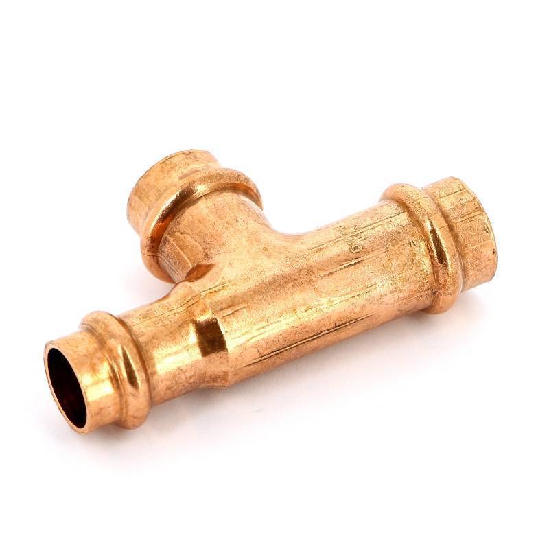 Тройник пресс IBP 18х18х15 мм медь P5130 01818015