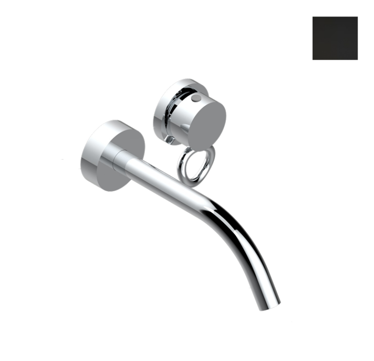 Смеситель для раковины THG Hamptons with lever handles настенный встраиваемый Black ceram G4PD306541B