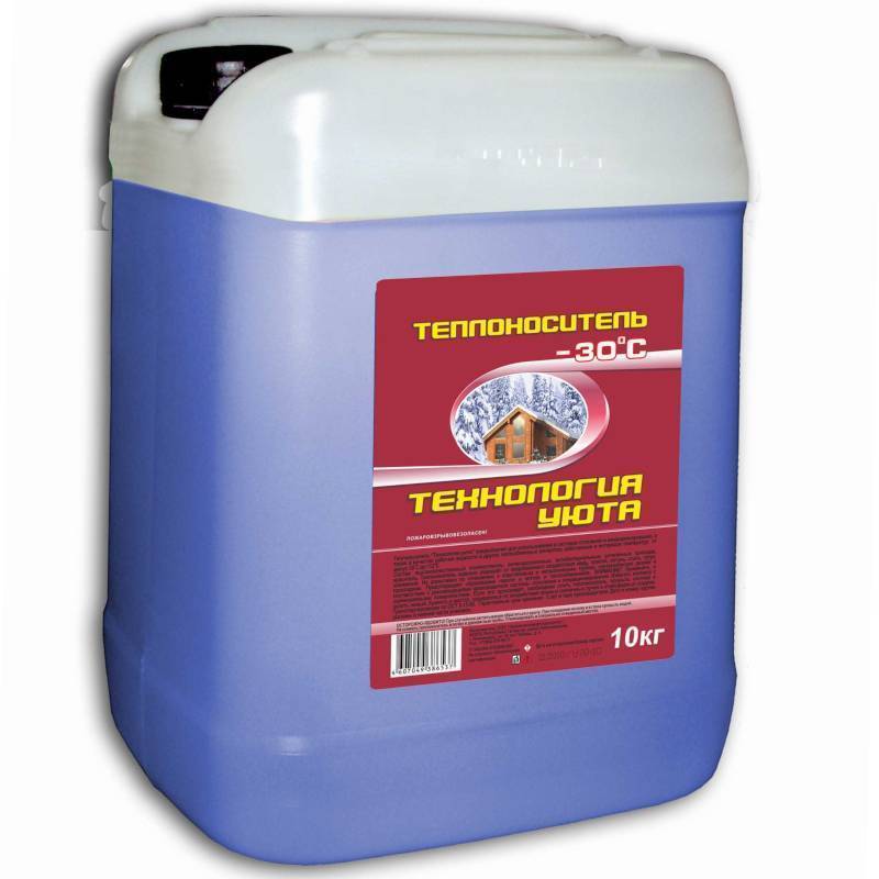 Теплоноситель Технология Уюта -30 на основе этиленгликоля 10 кг 602230