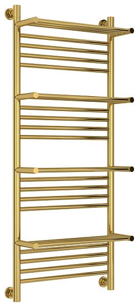 Полотенцесушитель водяной Сунержа Богема с 4 полками 500x1200 мм золото 03-0224-1250