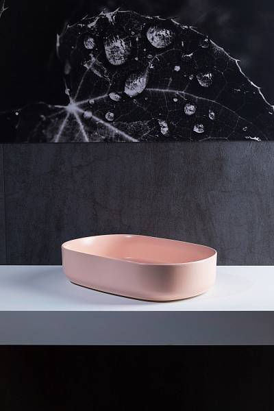 Раковина накладная Allen Brau Fantasy 55 см розовый 4.11022.SM