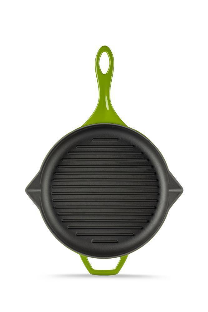Сковорода-гриль чугунная Hosseven HS Y GTV 28 GREEN 28 см А752828