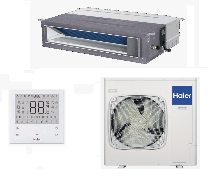 Сплит-система канальная Haier Super Match Plus AD140S2SM9FA/1U140S2SN2FA.