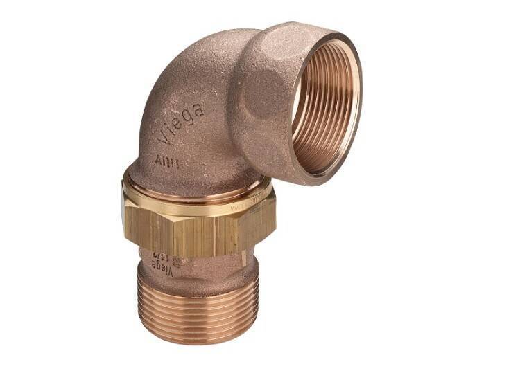 Разъемное соединение угловое Viega 3098 бронза НВ 3/4 дюйма 348670