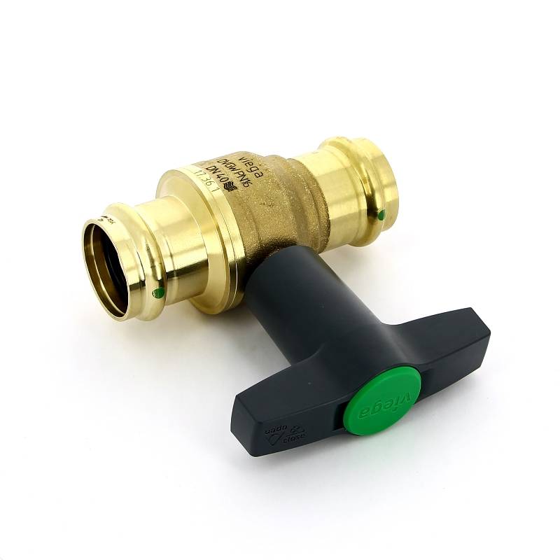 Кран шаровой Viega Easytop пресс 42 мм бронза SC-Contur 746421