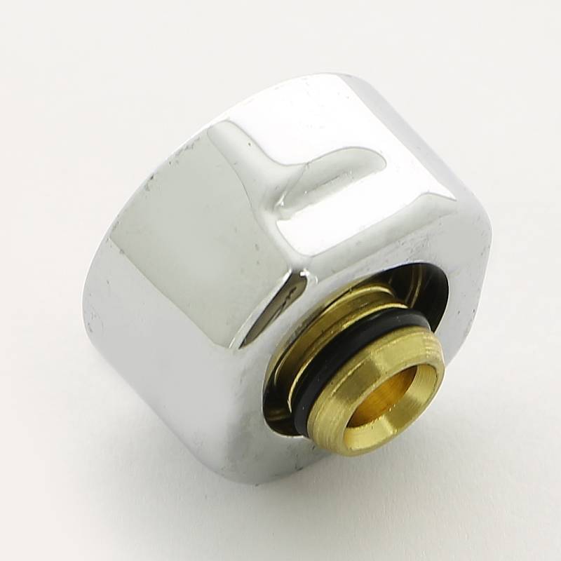 Соединитель для металлопластиковой трубы Carlo Poletti 16х2 мм хром A58502B