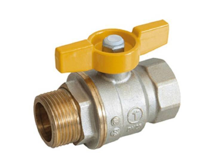 Кран шаровой для газа Giacomini R734G 1/2 ВР-НР рычаг R734GAX003