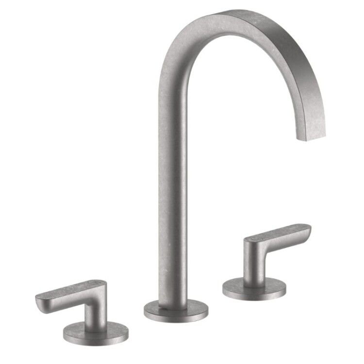 Смеситель для раковины Fantini Icona Deco двухвентильный цвет Raw Metal PVD 53Q8R107