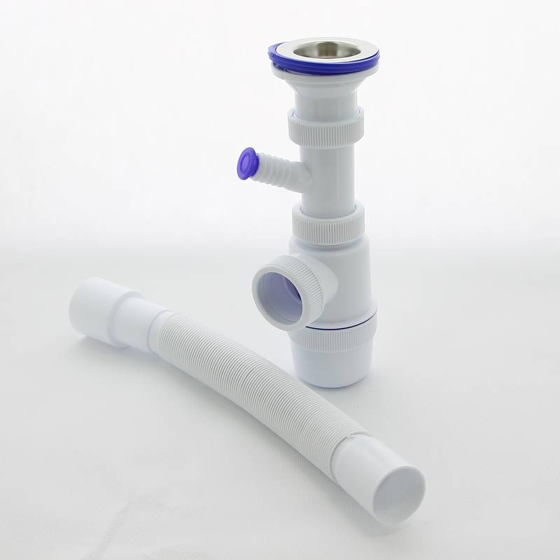 Сифон для мойки Wirquin Элит 1 1/2х40 мм с отводом и гофрой 40х40/50 мм 30986143