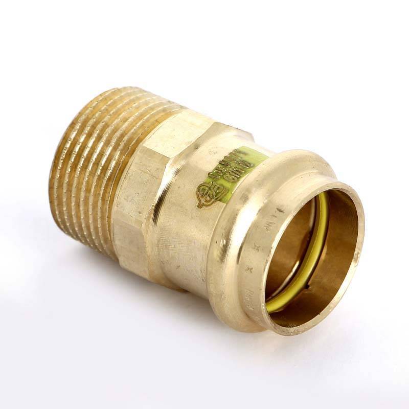 Муфта пресс с наружной резьбой Viega Profipress G 28 мм х 1 бронза 346287