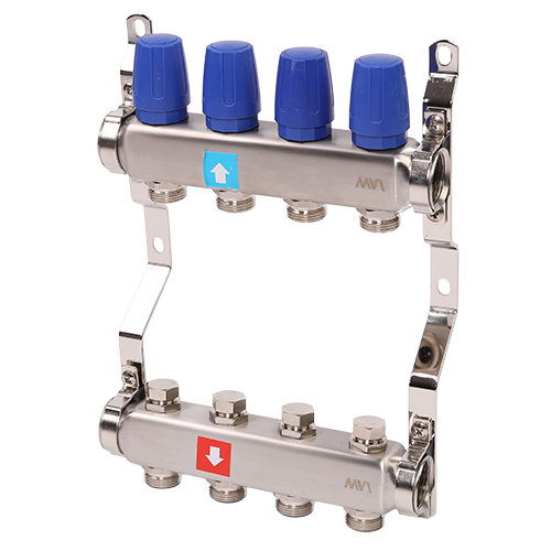 Коллектор AQUALINK без расходомеров 4 выхода AMS.404.06