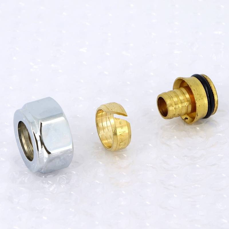 Соединитель обжимной Carlo Poletti 16(2.2) x M24x19 ВР хромированный для PEX труб A55607B