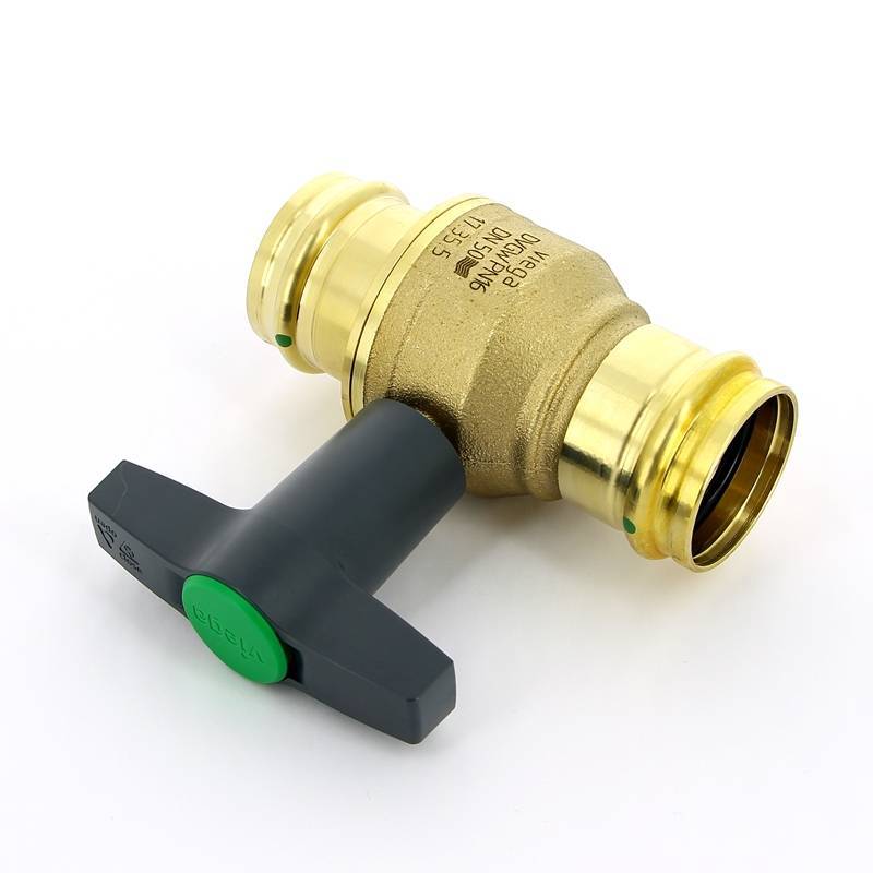 Кран шаровой Viega Easytop пресс 54 мм бронза SC-Contur 746438