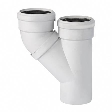 Тройник Ostendorf Skolan Safe SKPA 110/110 мм параллельный RAL 7035 335920