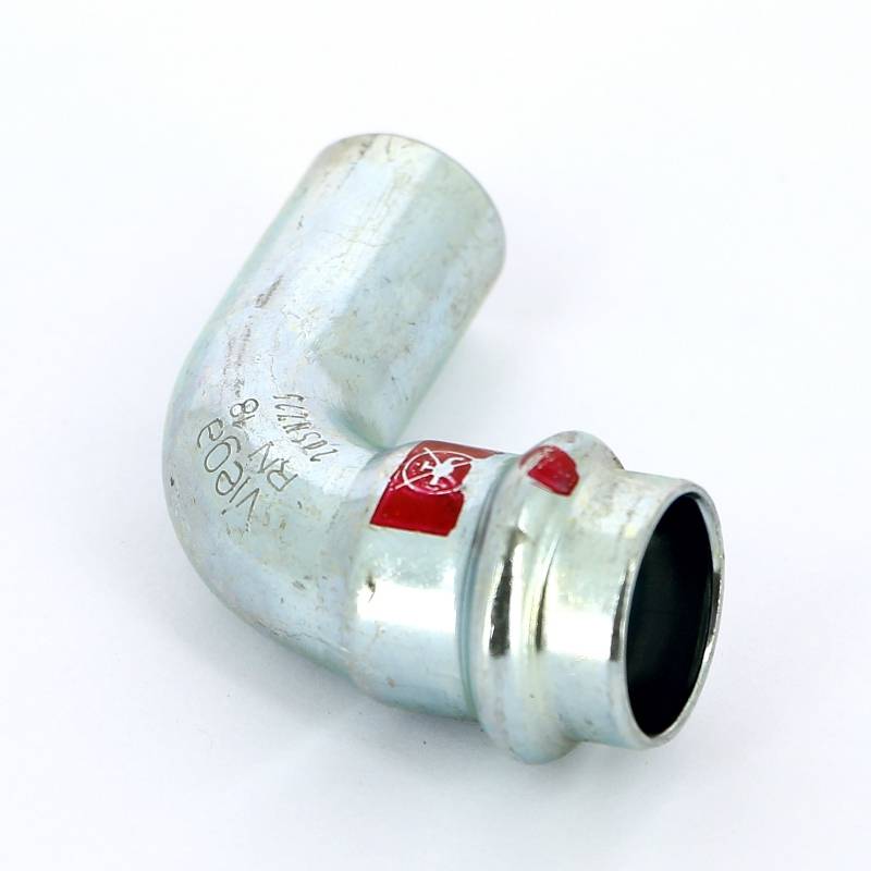 Угол-вставка 90° пресс Viega Prestabo оцинкованная сталь 18 мм 558208