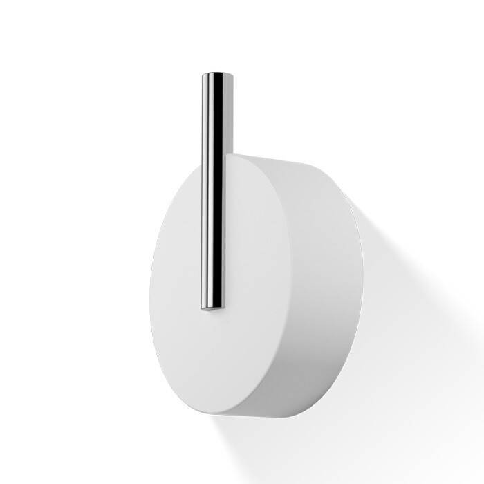 Крючок одинарный Decor Walther Stone WHG 50х20х65 мм хром/белый матовый 0972754