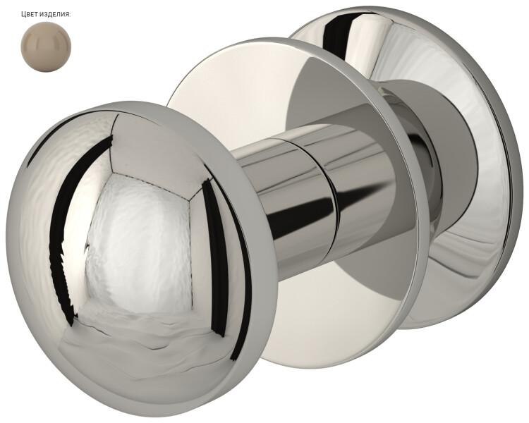 Крючок Сунержа Сфера 34х49х34 мм серо-бежевый RAL 1019 101920100001