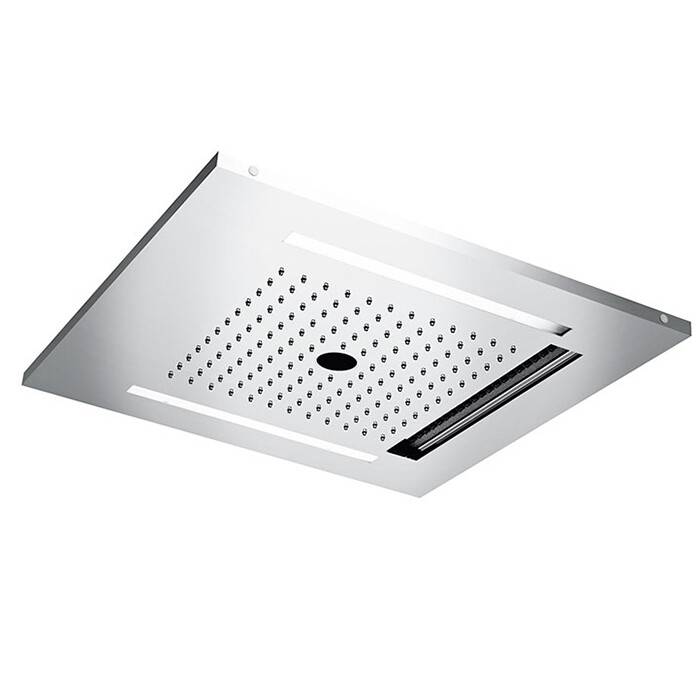 Верхний душ Almar Chromotherapy 496x496 мм нержавеющая сталь брашированная E044259BS