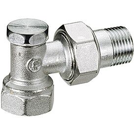 Клапан отсекающий угловой Giacomini R16D2 1/2 ВН хромированный R16DX003