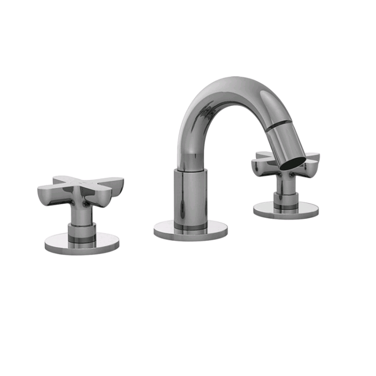 Смеситель для биде Fantini Icona Classic на 3 отверстия хром 5302R008