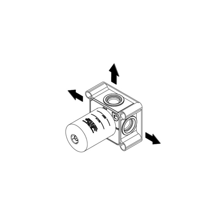 Внутренняя часть переключателя потоков Ritmonio PM00707