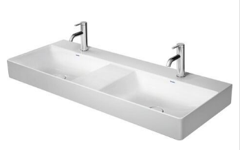 Раковина двойная Duravit DuraSquare 1200x470 мм с 1 отверстием для смесителя 2353120071