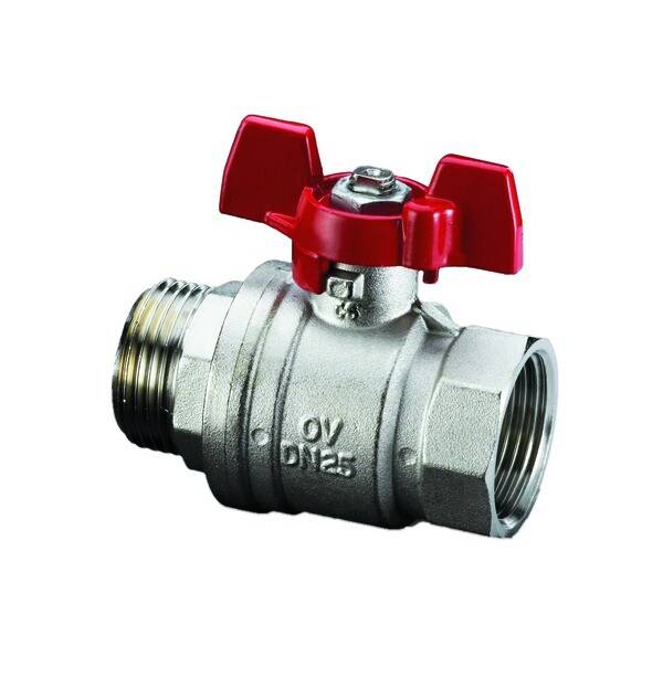 Кран шаровой Oventrop Optibal DN 20 3/4 НВ PN 16 ручка-бабочка 1076306