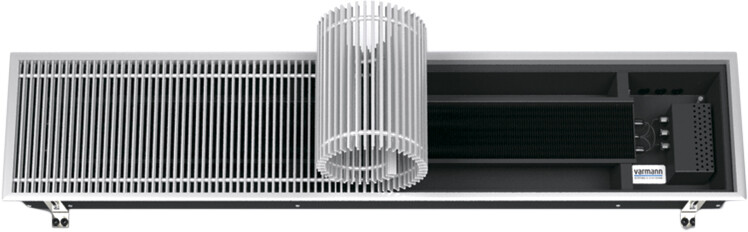 Внутрипольный конвектор Varmann Ntherm 230х150х2400 мм роликовая решетка N2301502400RRUEV1