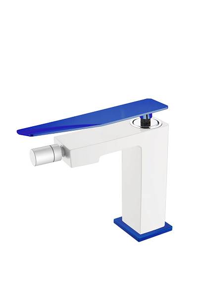 Смеситель для биде Boheme Q белый синий 146-WUW.2