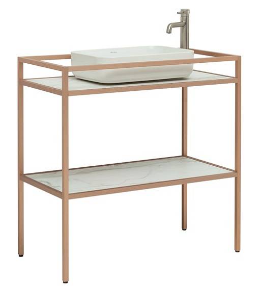 Консоль под раковину Allen Brau Liberty 90 см напольная медь 1.33004.60