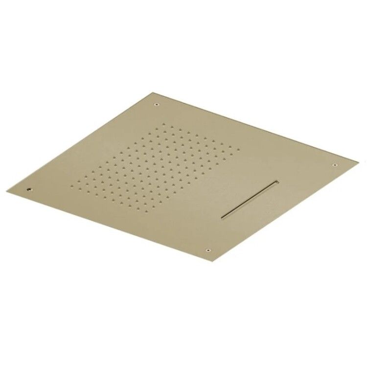 Верхний душ Quadro design прямоугольный 570x500 мм цвет светлое золото SF045OC
