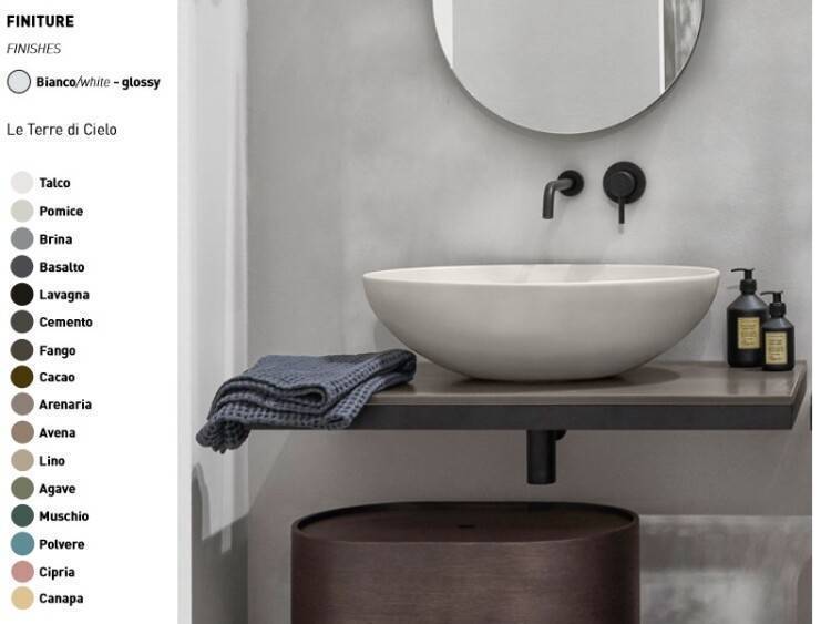 Раковина накладная Ceramica Cielo Era 620x450x180 мм avena BAECO AV