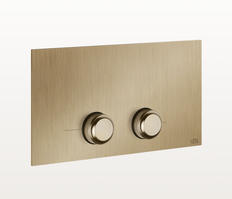 Клавиша смыва Gessi 316 для унитаза 270x140 мм, цвет Warm Bronze Brushed PVD 54653726