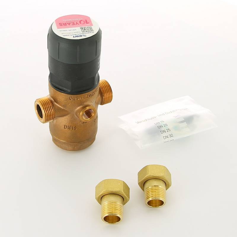 Редуктор давления BWT D1 Red 1/2 1.5-7 бар PN25 для горячей воды 125300283