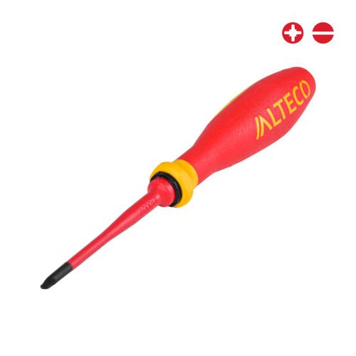 Отвертка диэлектрическая VDE Slim PZ/SL 1x80 мм ALTECO 96893