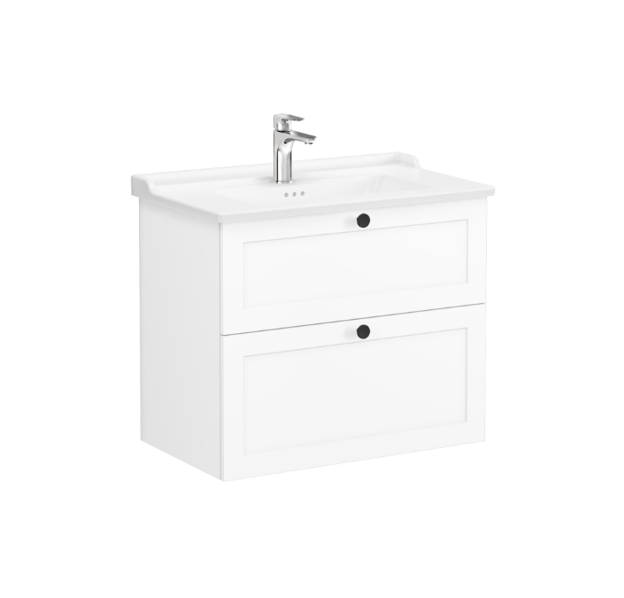 Тумба под раковину Vitra Root Classic 800х470х670 мм белый матовый 68869