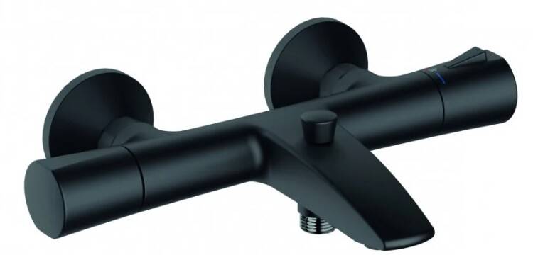 Смеситель для ванны и душа Kludi ZENTA черный матовый 351013938