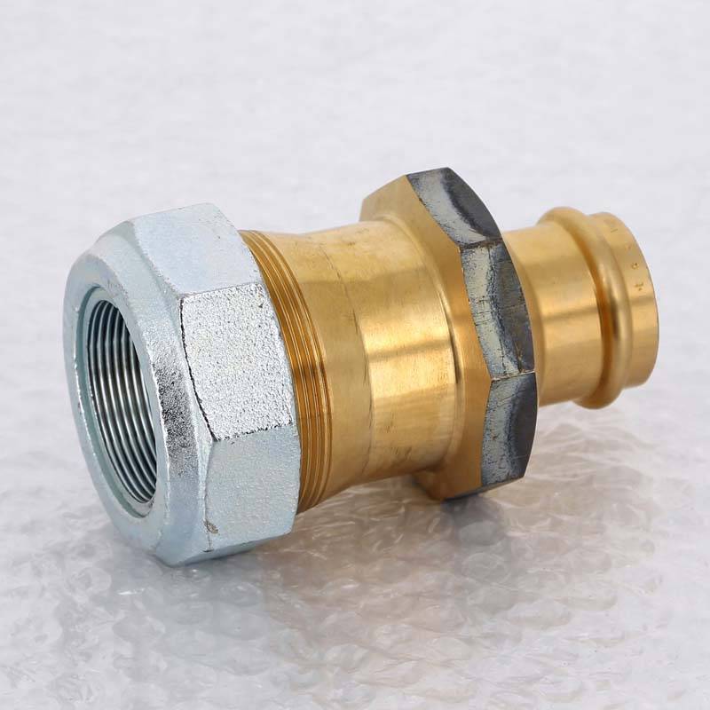 Переходник бронзовый Viega Sanpress со стальной трубы на медь 1 1/4х35 мм 588328