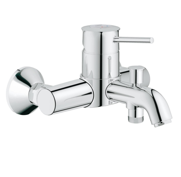 Смеситель для ванны и душа Grohe BauClassic настенный хром 32865000