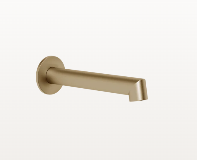 Излив Gessi Anello для ванны настенный 192 мм Warm Bronze Brushed PVD 63603726