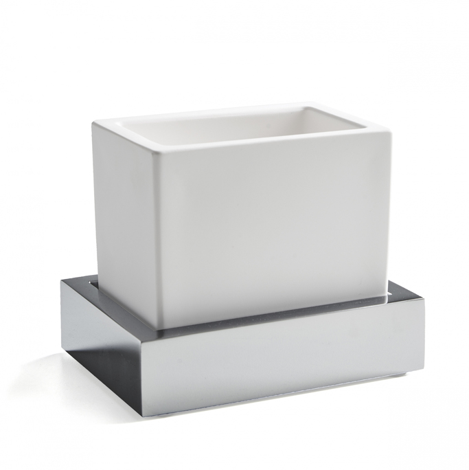 Стакан с держателем 3SC SK 3.0 120х90х100 мм хром SK03SL