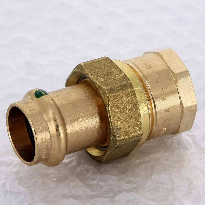 Муфта разъёмная пресс Viega Sanpress бронза 22x3/4 ВР 125318