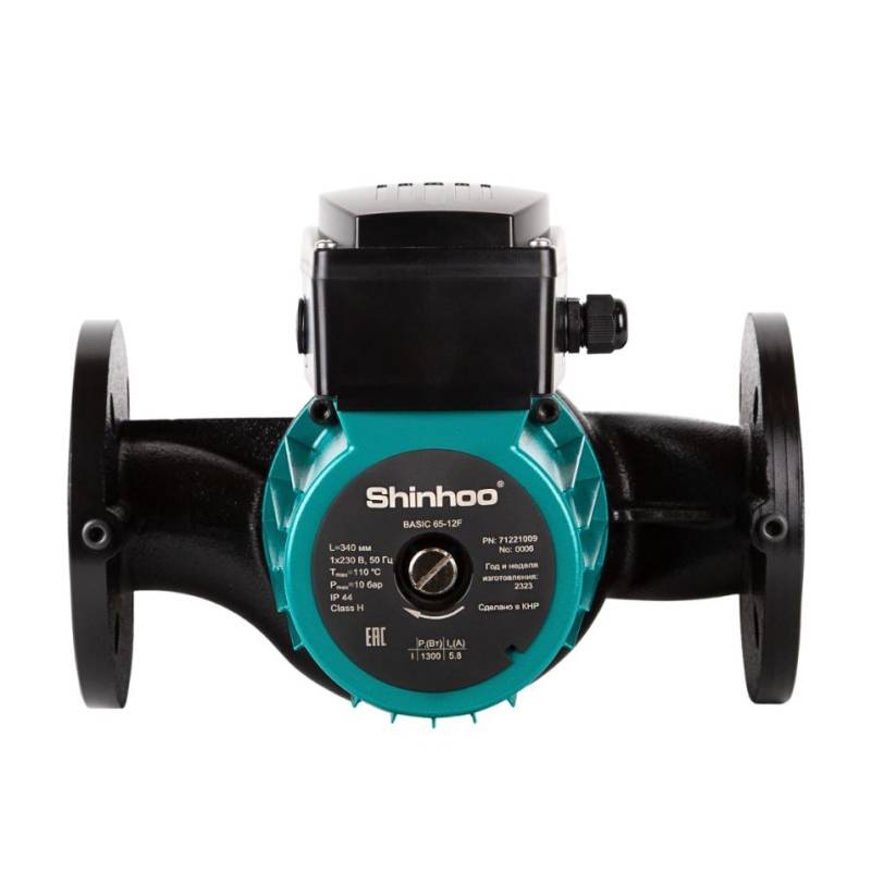Насос циркуляционный Shinhoo BASIC 25-16 230 мм с гайками 71211008